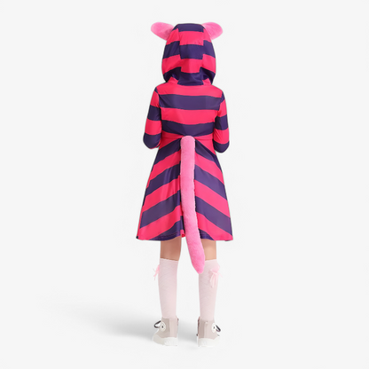 Cheshire Cat Costume for Kids – Includes Hat, Gloves, and Tail