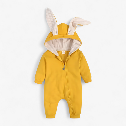 Bunny Onesie for Babies – Soft and Cute with Ears and Zipper