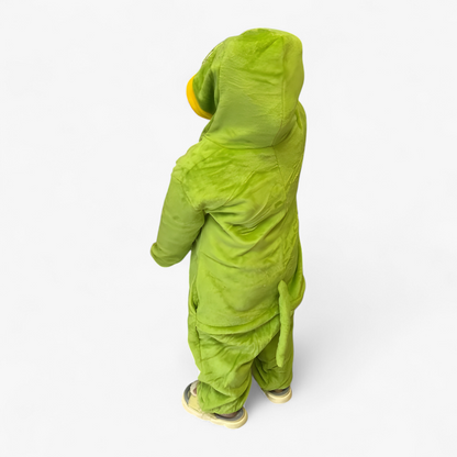 Green Snake Onesie Costume for Children – Soft and Cute Snake Design
