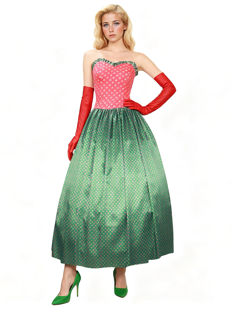 Martha May Whovier Costume Plus Size Adult May Christmas Cosplay Outfit with Gloves
