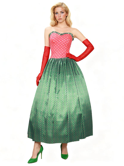Martha May Whovier Costume Plus Size Adult May Christmas Cosplay Outfit with Gloves