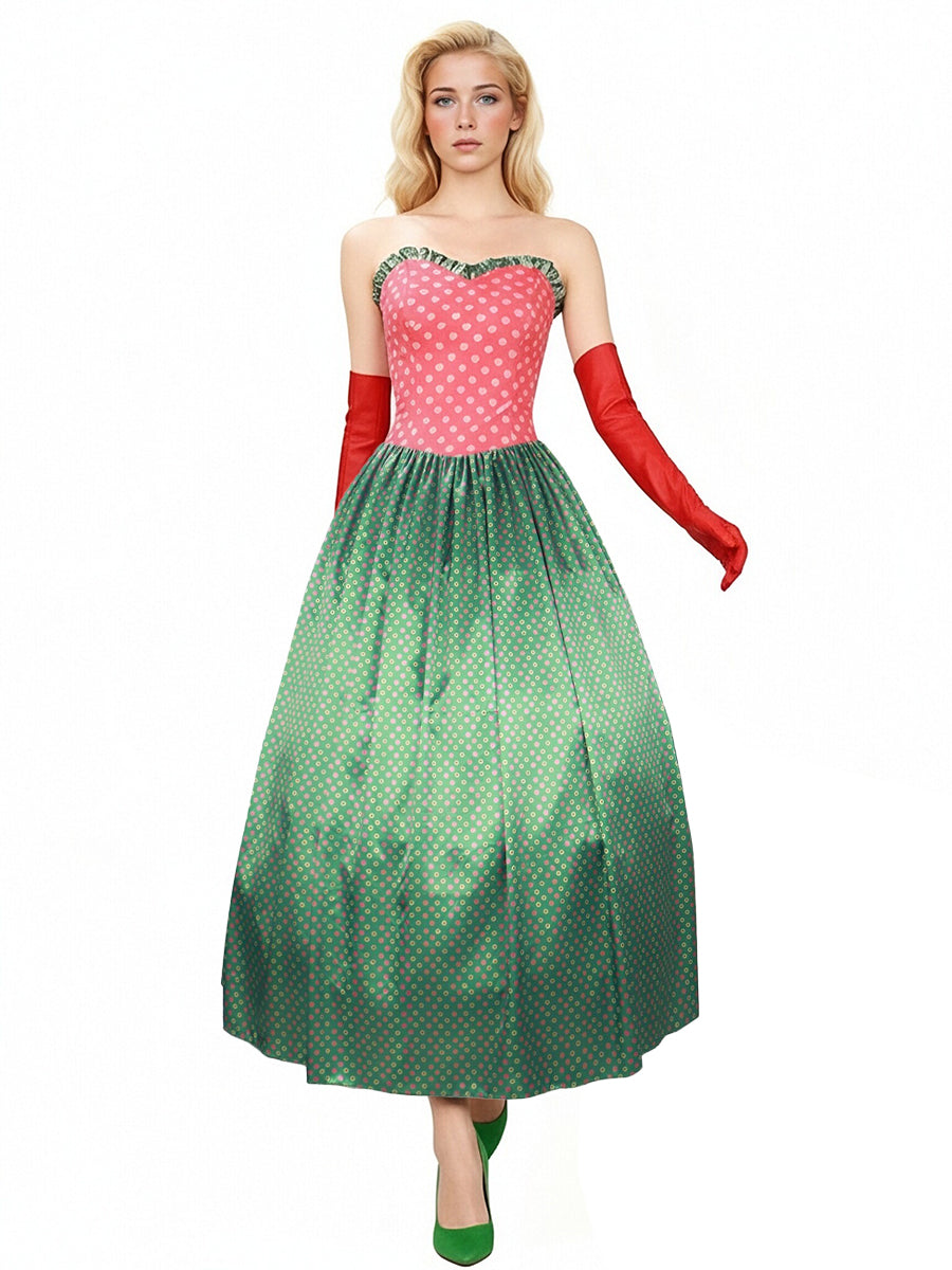 Martha May Whovier Costume Plus Size Adult May Christmas Cosplay Outfit with Gloves