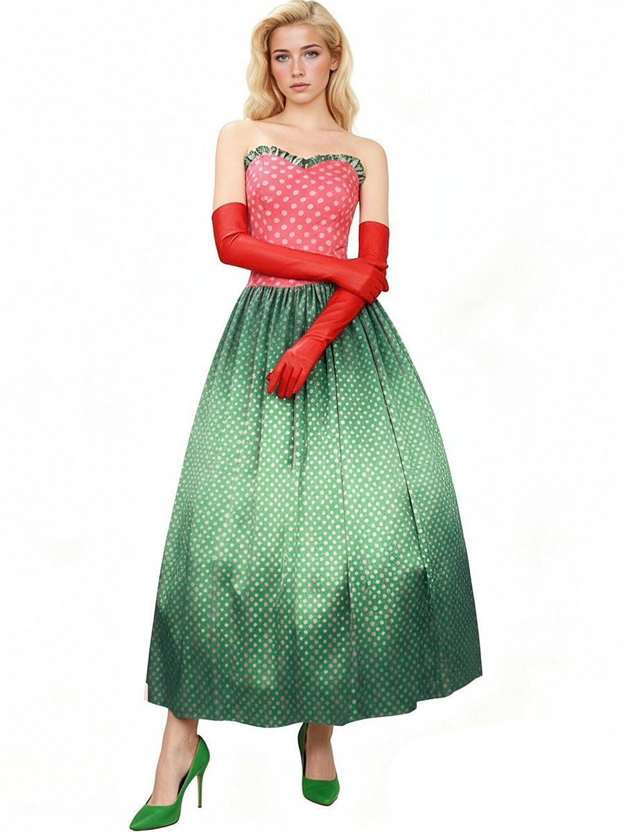 Martha May Whovier Costume Plus Size Adult May Christmas Cosplay Outfit with Gloves