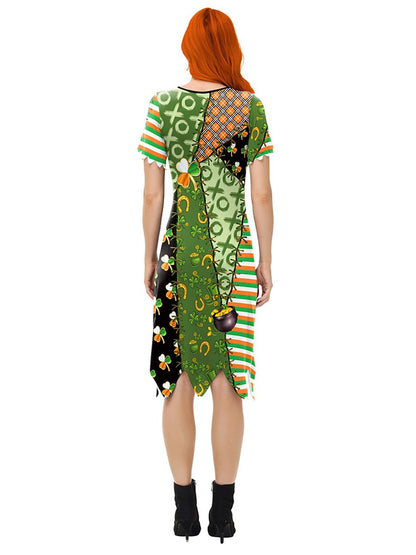 Ladies St Pats Short Sleeve Dress