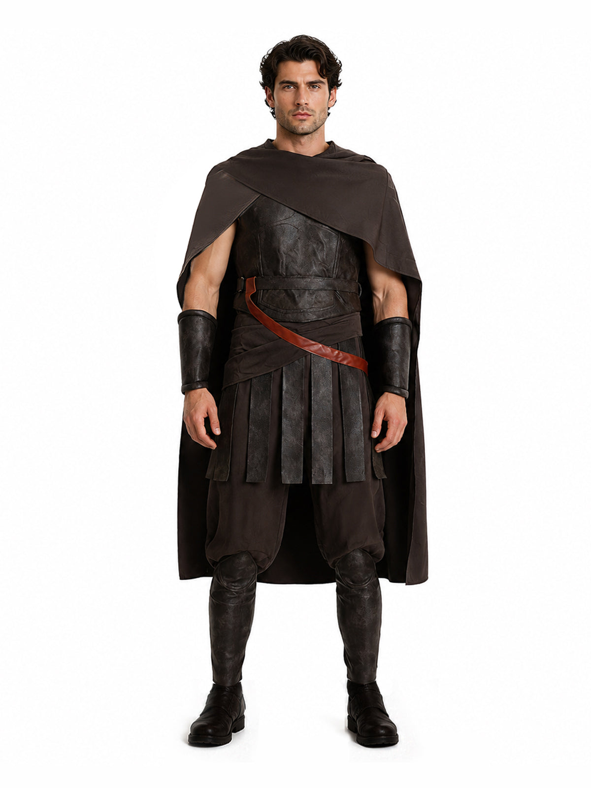 The Odyssey Costume Faux Leather Medieval Fighter Outfit Ancient Greek Warrior Suit 