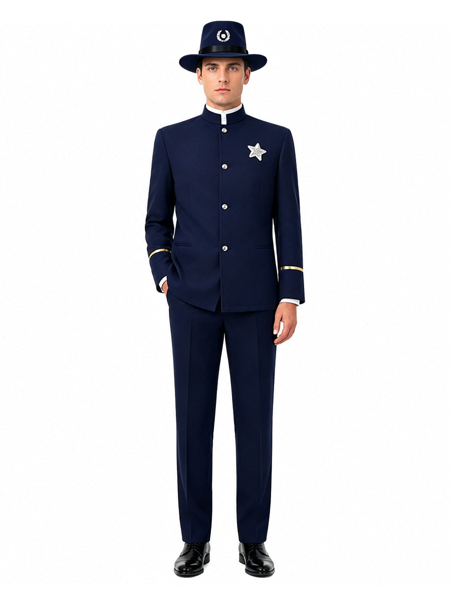 Minions & Monsters Police Officer Costume Animated Policeman Cosplay Outfit for Kids and Adults