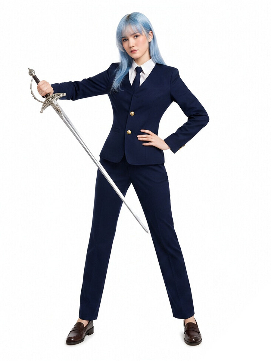 Animated School Navy Blue Uniform