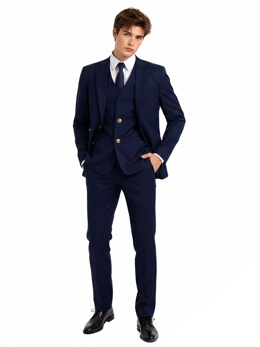 Animated School Navy Blue Uniform