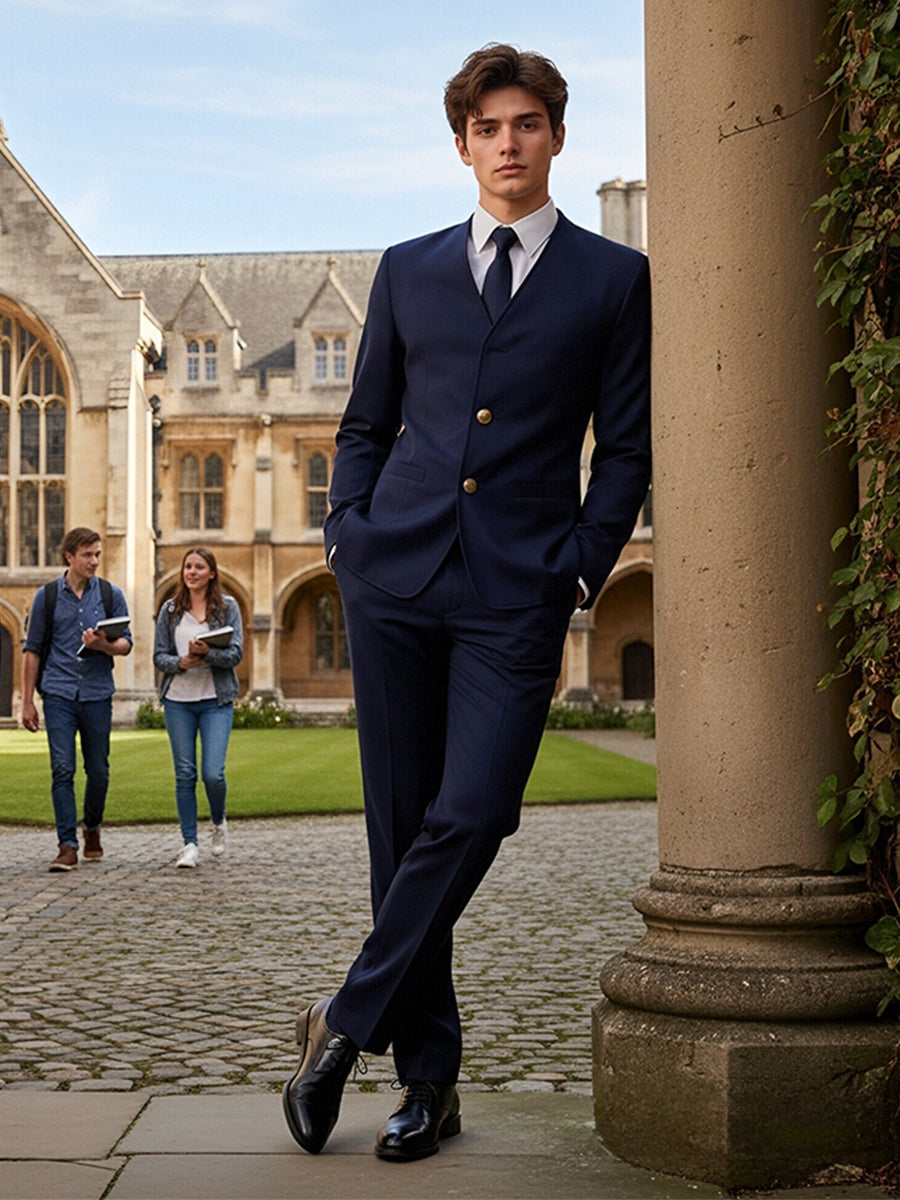 Animated School Navy Blue Uniform