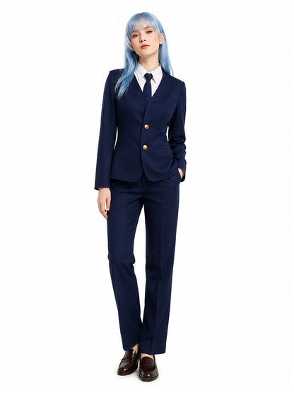 Jujutsu Kaisen Kasumi Miwa Costume Couple Navy Blue Japanese School Uniform 