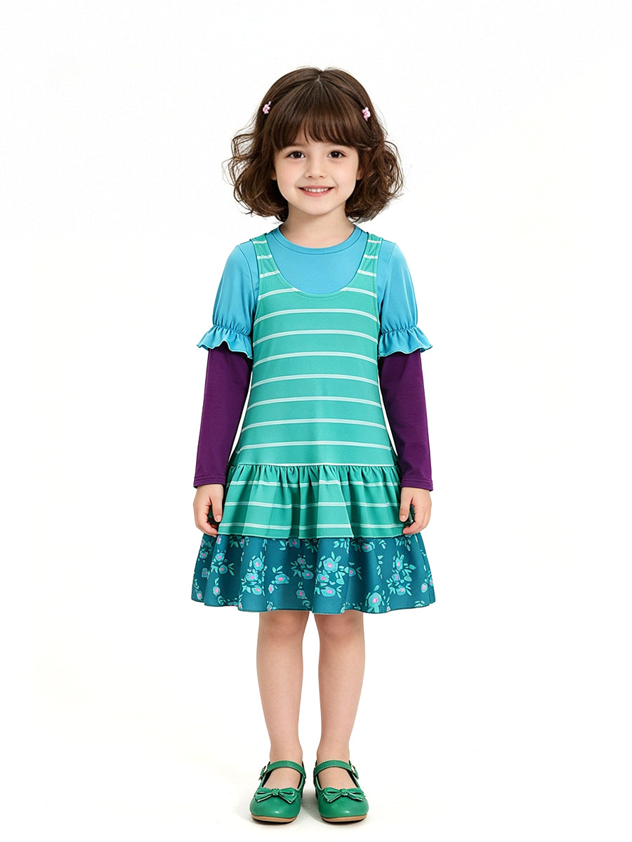 Toy Story 5 Bonnie Costume for Kids and Adult Animated Character Tiered Cosplay Dress