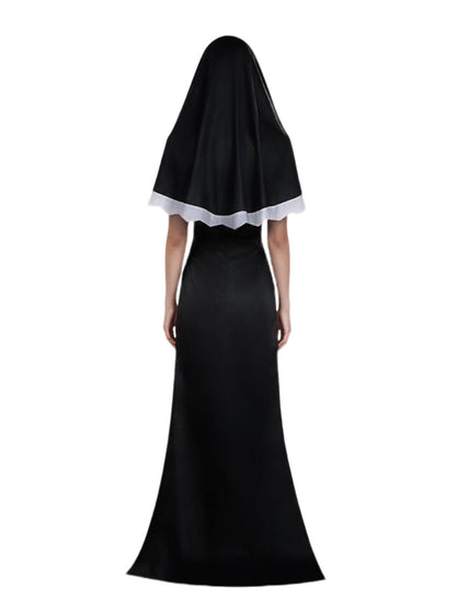 Anime Nun Cutout Maxi Dress