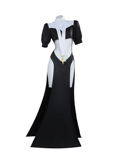 Anime Nun Cutout Maxi Dress