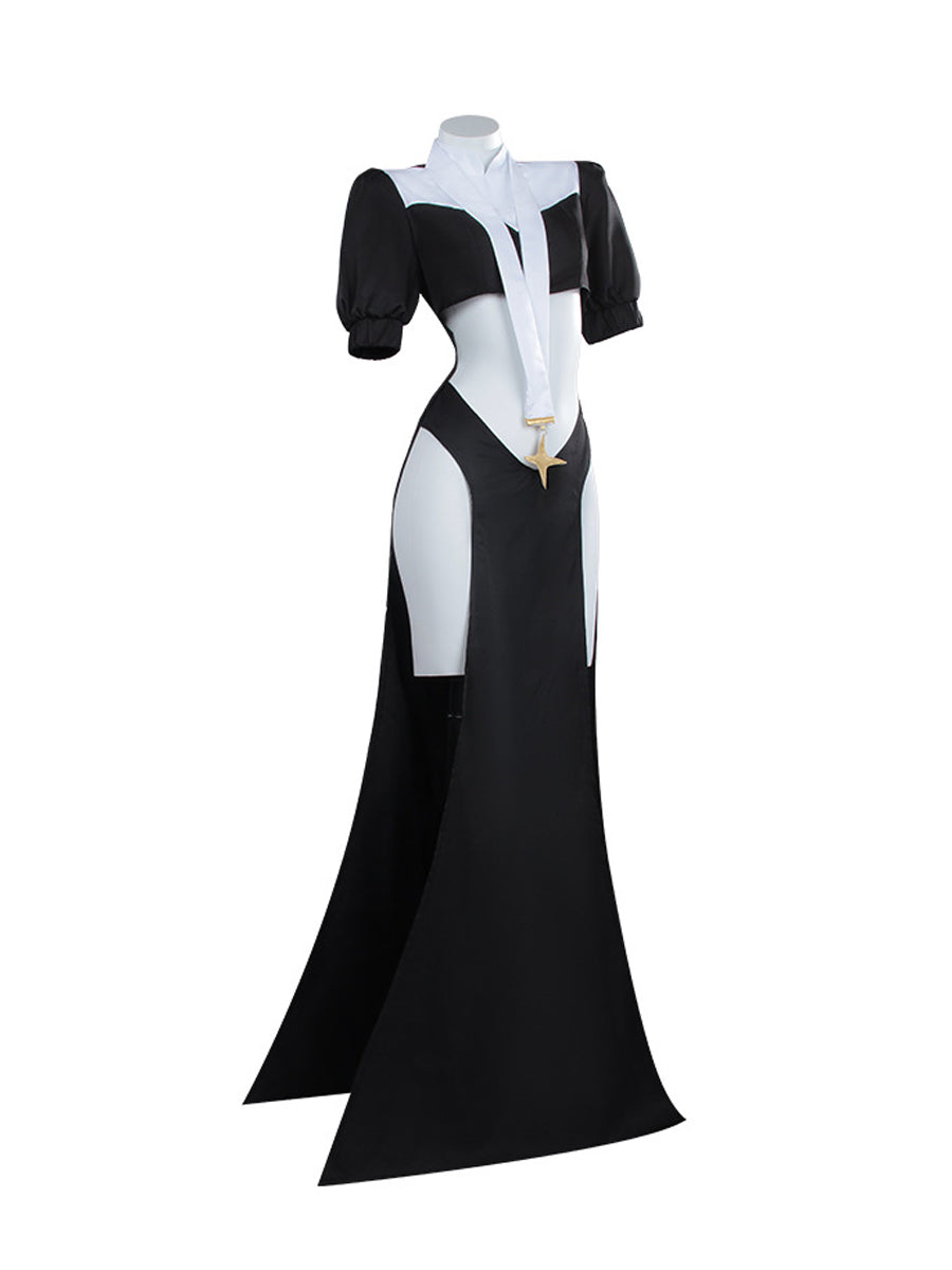 Anime Nun Cutout Maxi Dress