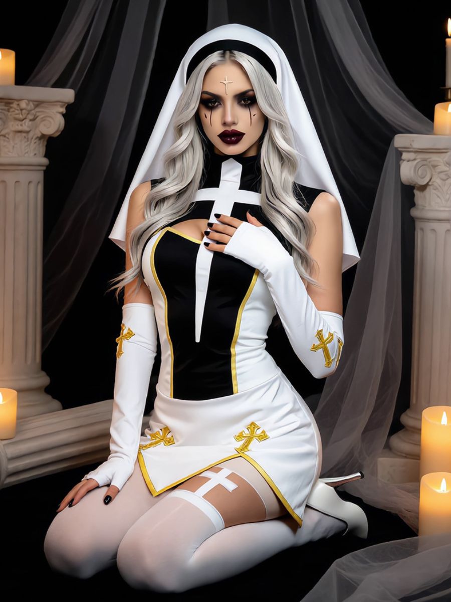 Anime Nun Sister Cosplay Dress