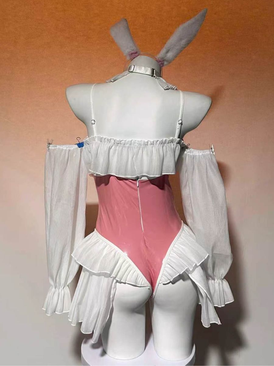 Anime PU Leather Bunny Bodysuit