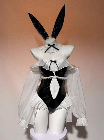 Anime PU Leather Bunny Bodysuit