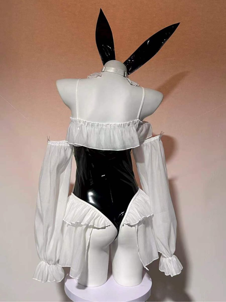 Anime PU Leather Bunny Bodysuit