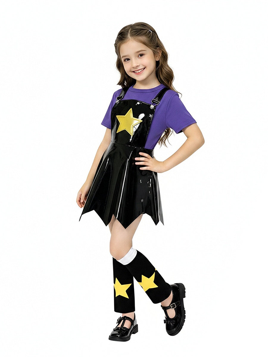 Anime Star Suspender Cosplay Outfit