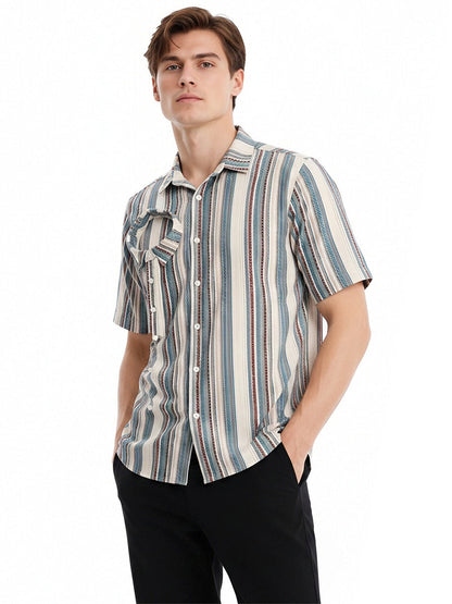 Bearded Monster Vertical Striped Shirt