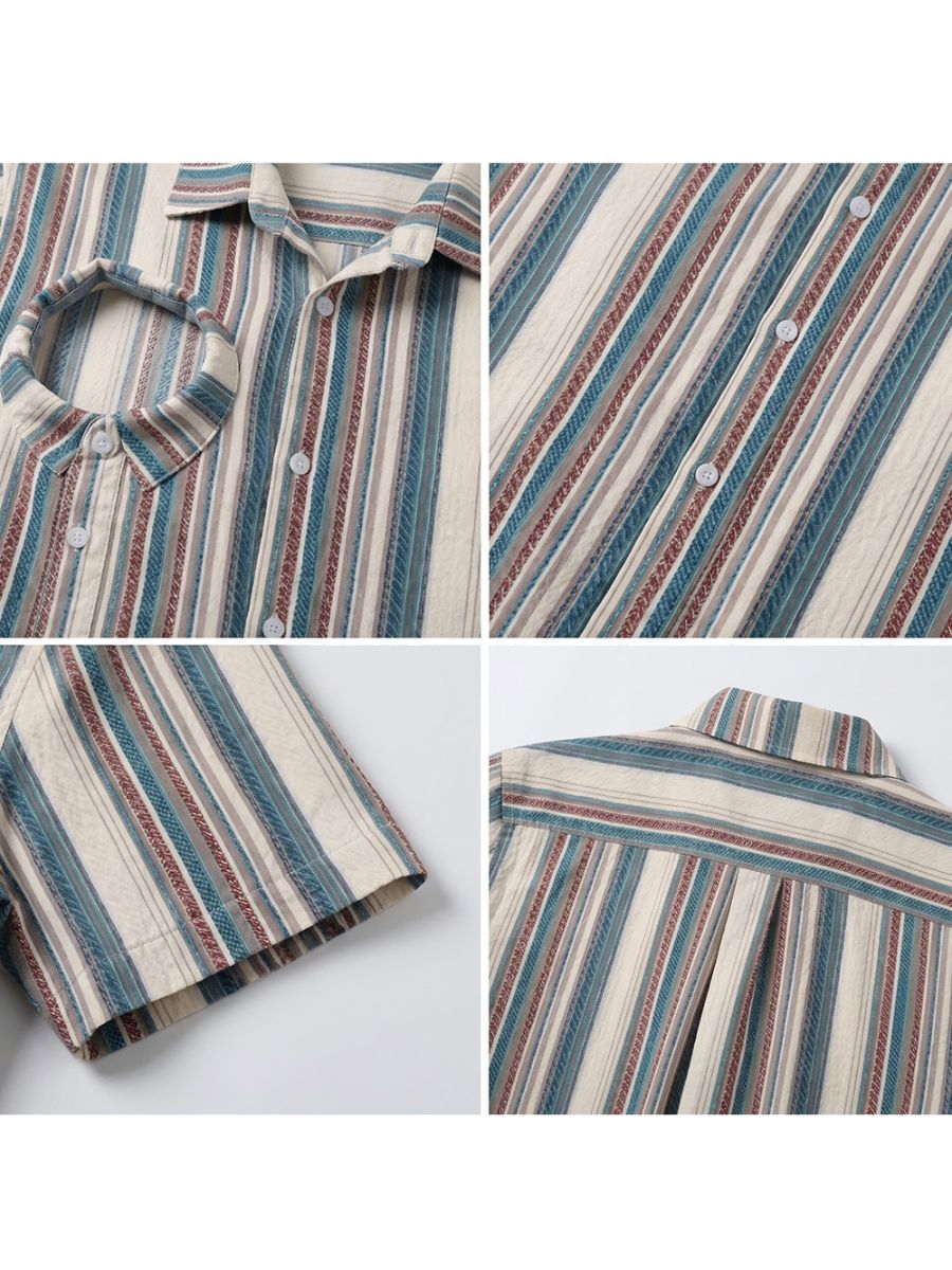 Bearded Monster Vertical Striped Shirt