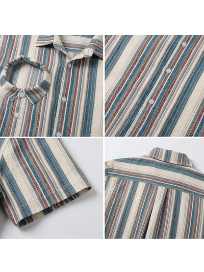 Bearded Monster Vertical Striped Shirt