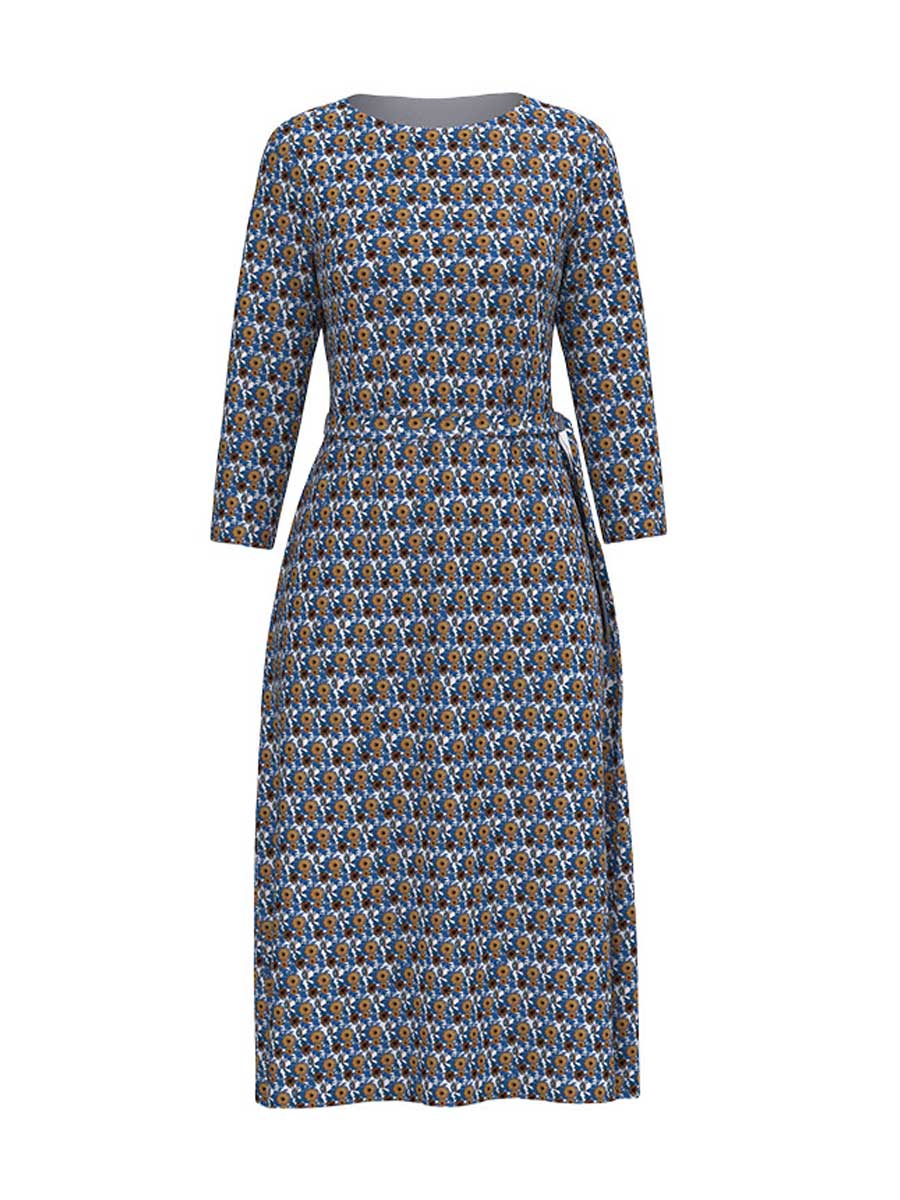 Ditsy Floral Long Sleeved Dress