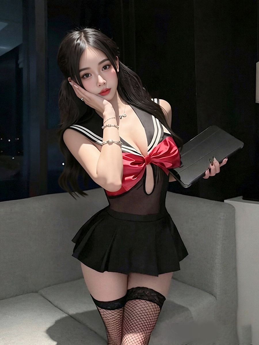 Black Japanese Schoolgirl Costume