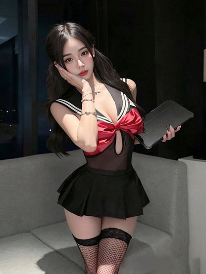 Black Japanese Schoolgirl Costume