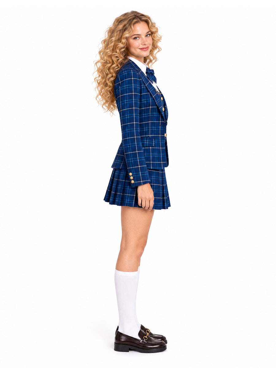 Blue Plaid JK School Uniform