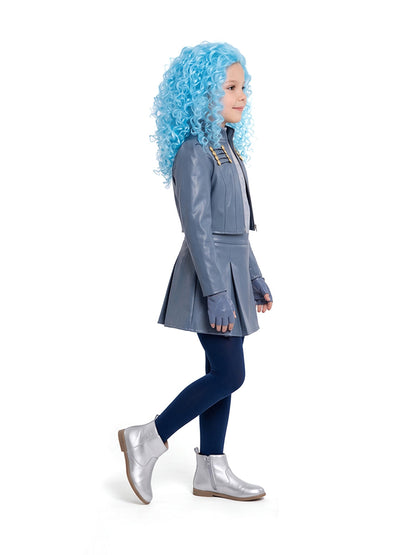 Blue Princess Faux Leather Costume