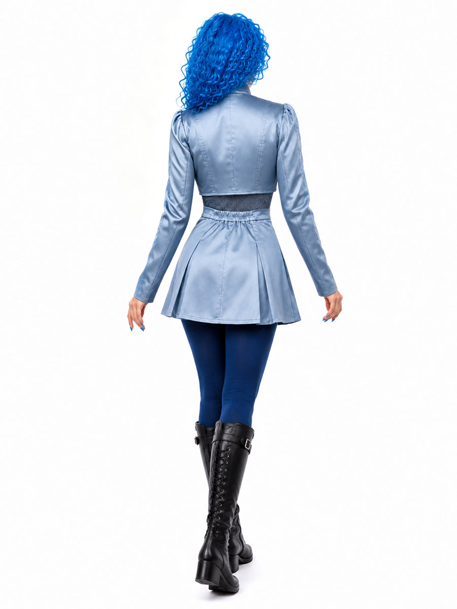 Blue Princess Satin Cosplay Costume