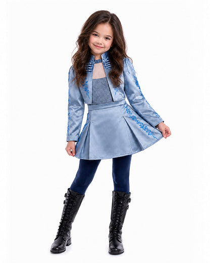 Descendants 5 Chloe Costume Descendants Wicked Wonderland Princess Blue Cosplay Outfit
