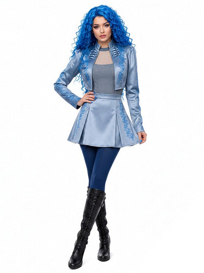 Descendants 5 Chloe Costume Descendants Wicked Wonderland Princess Blue Cosplay Outfit