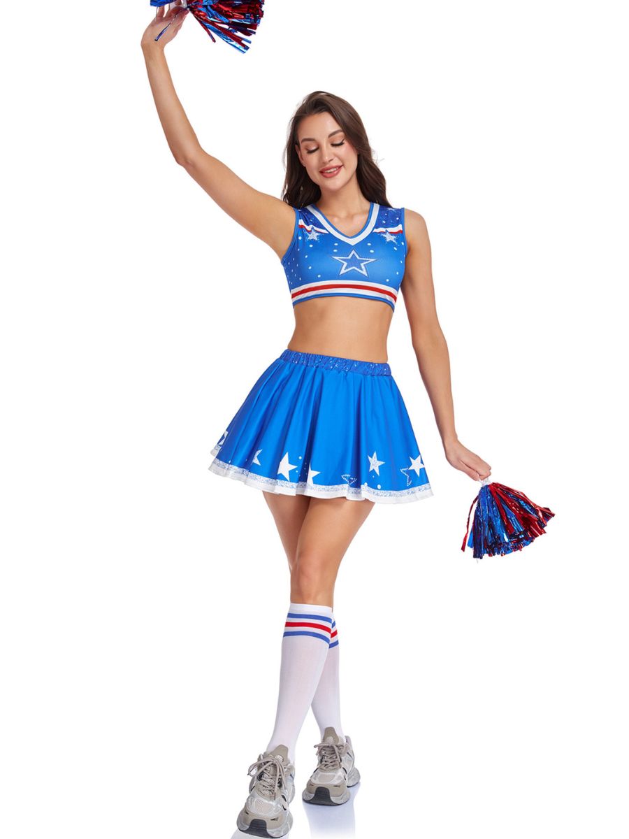 Stars Blue Cheerleading Uniform