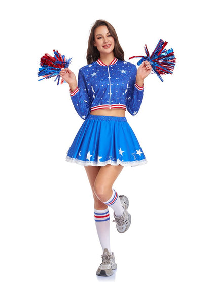 Stars Blue Cheerleading Uniform