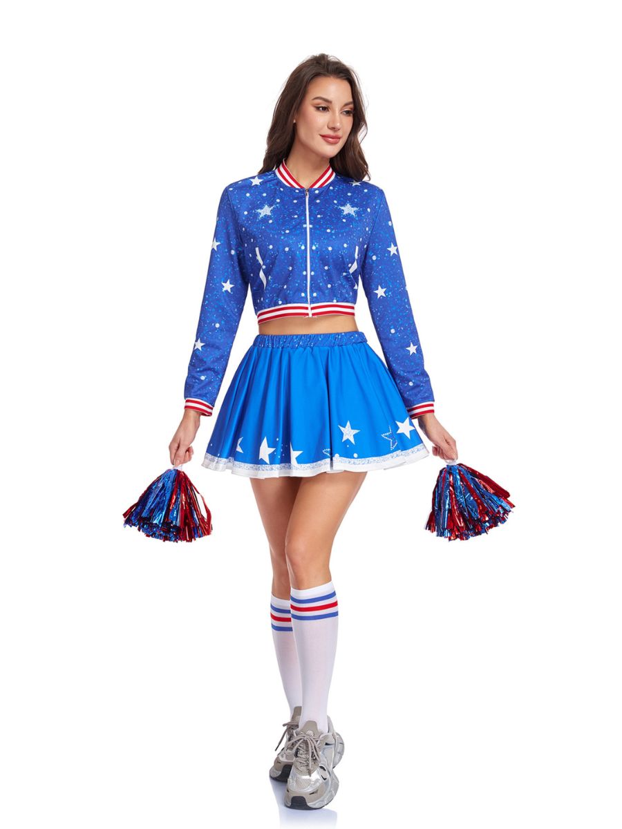 Stars Blue Cheerleading Uniform