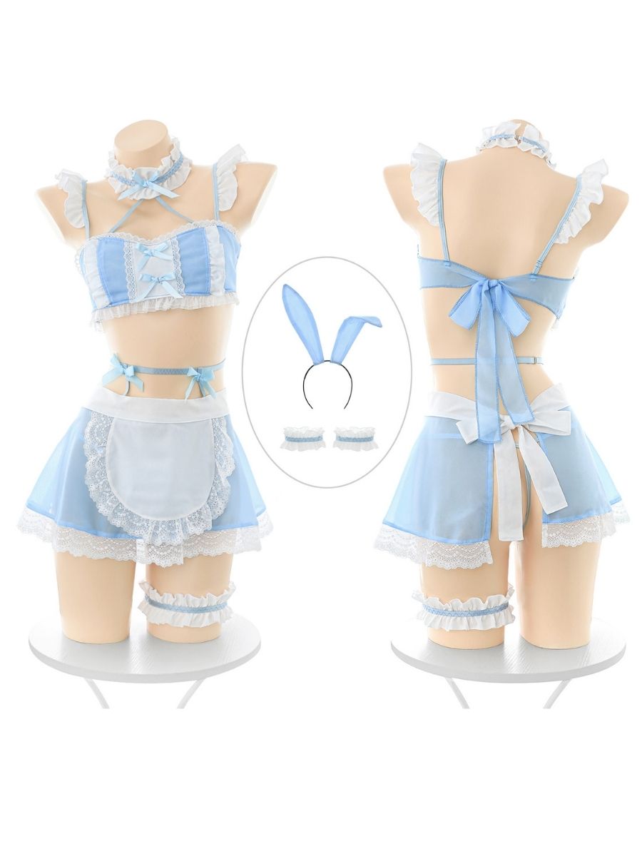 Bunny Maid Crop Top and Skirt Outfit