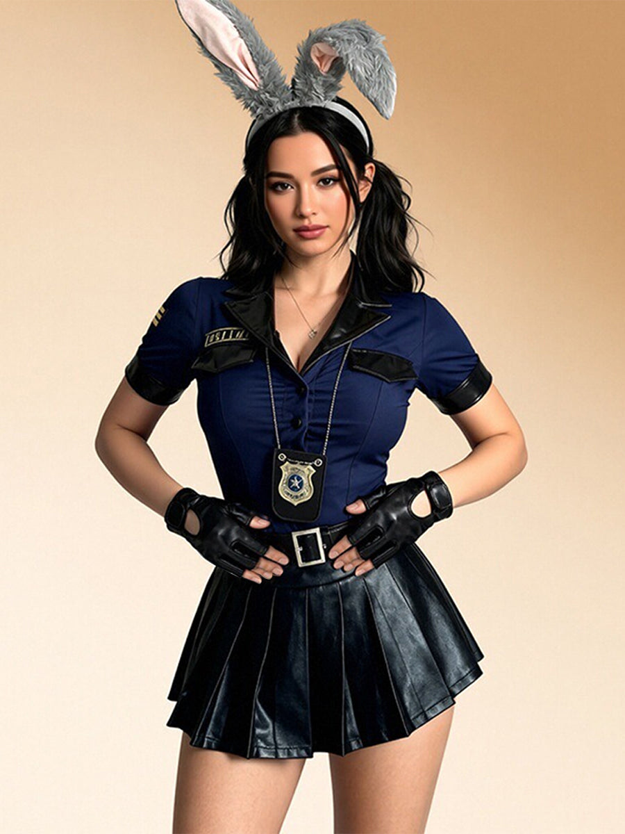 Bunny Police Officer Cosplay Costume