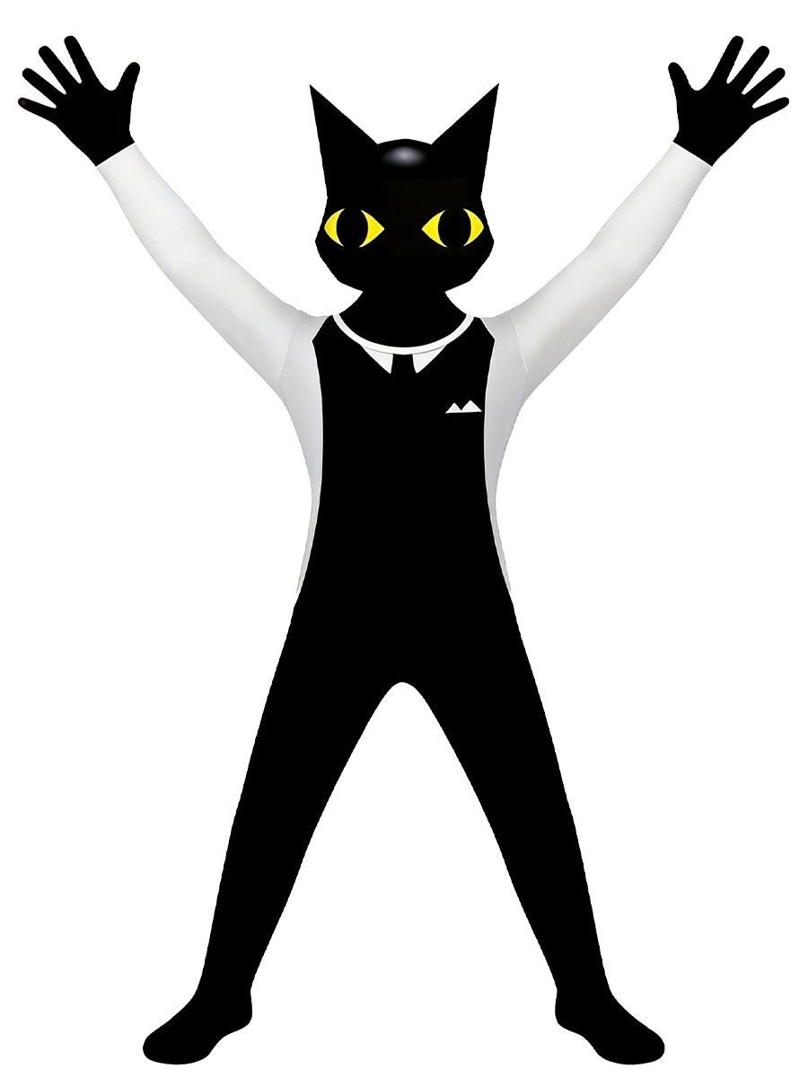 Cartoon Black Cat Jumpsuit Costume