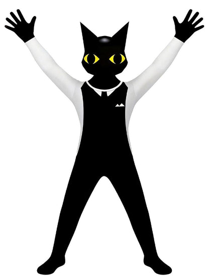 Cartoon Black Cat Jumpsuit Costume