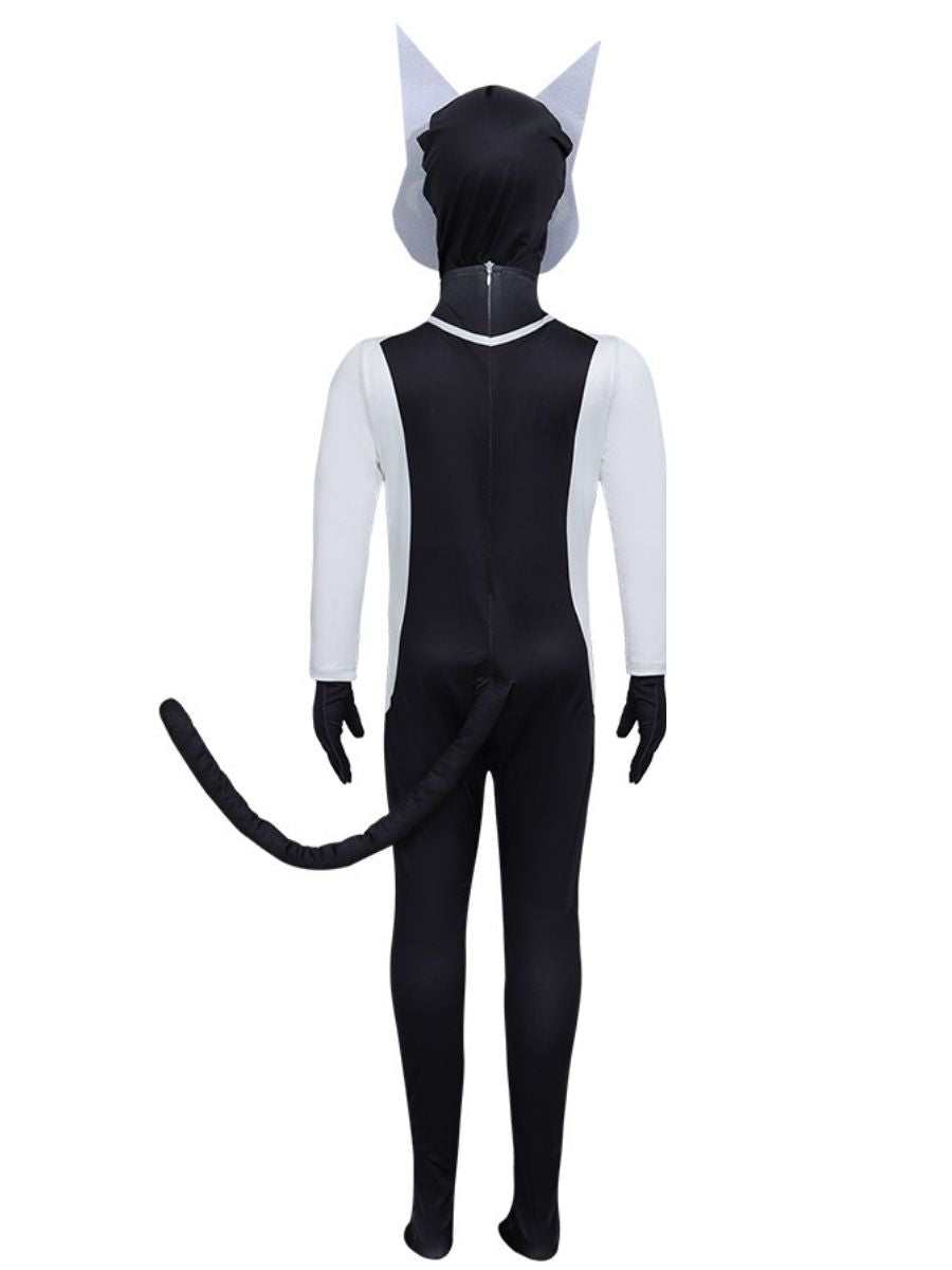 Cartoon Black Cat Jumpsuit Costume