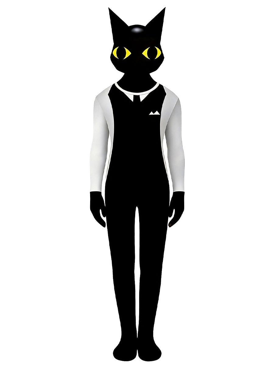 Cartoon Black Cat Jumpsuit Costume