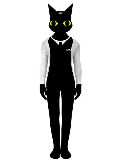 Cartoon Black Cat Jumpsuit Costume