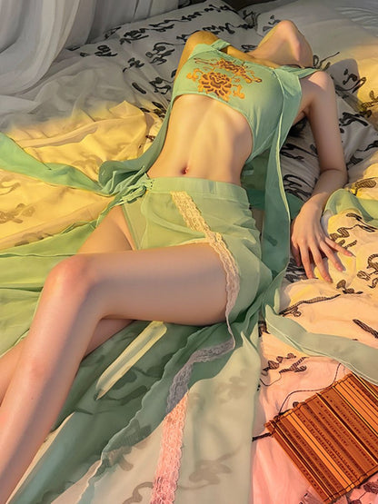 Classical Chinese Style Daring Skirt Set