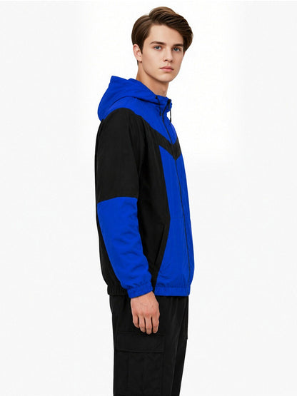 Comic Hero Hooded Colorblock Jacket