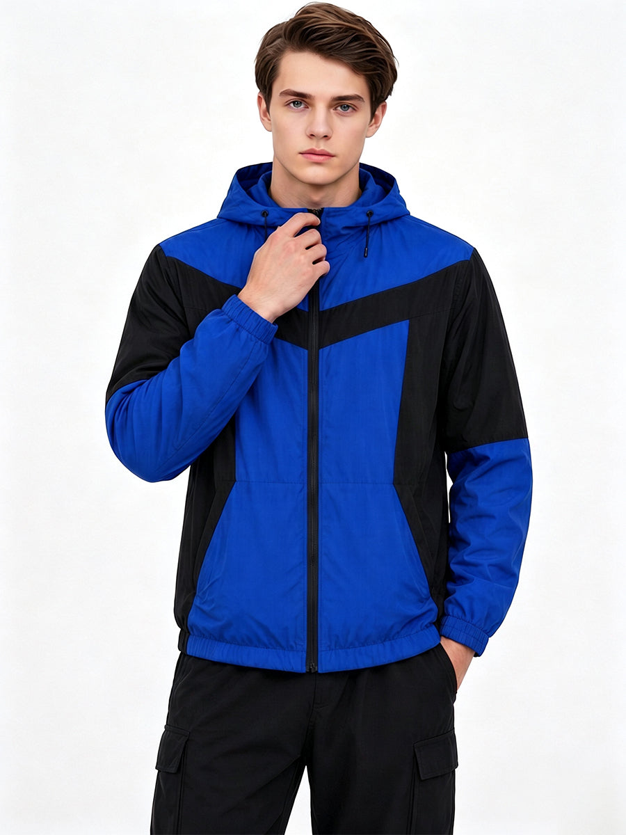 Comic Hero Hooded Colorblock Jacket
