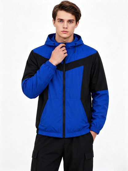 Comic Hero Hooded Colorblock Jacket