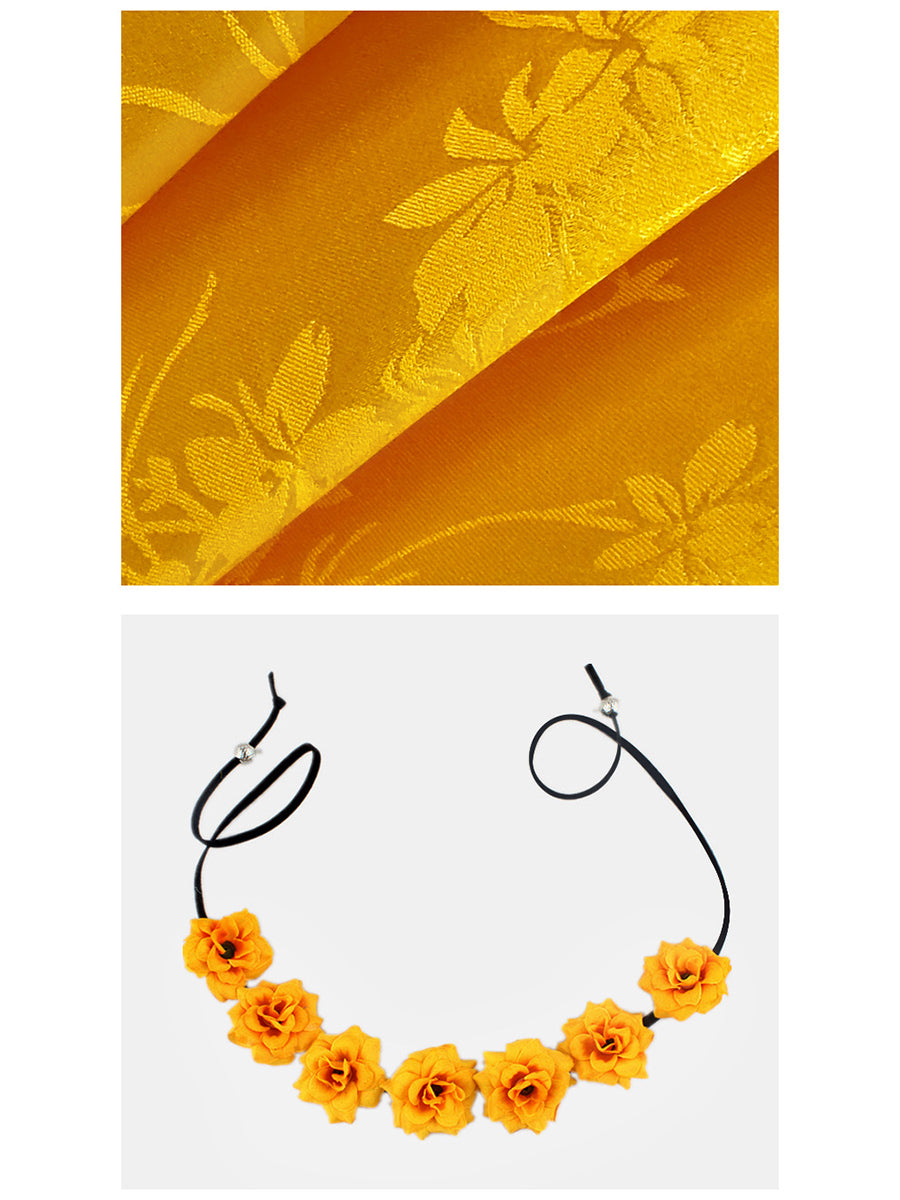Yellow Bunny-Inspired One Shoulder Dress