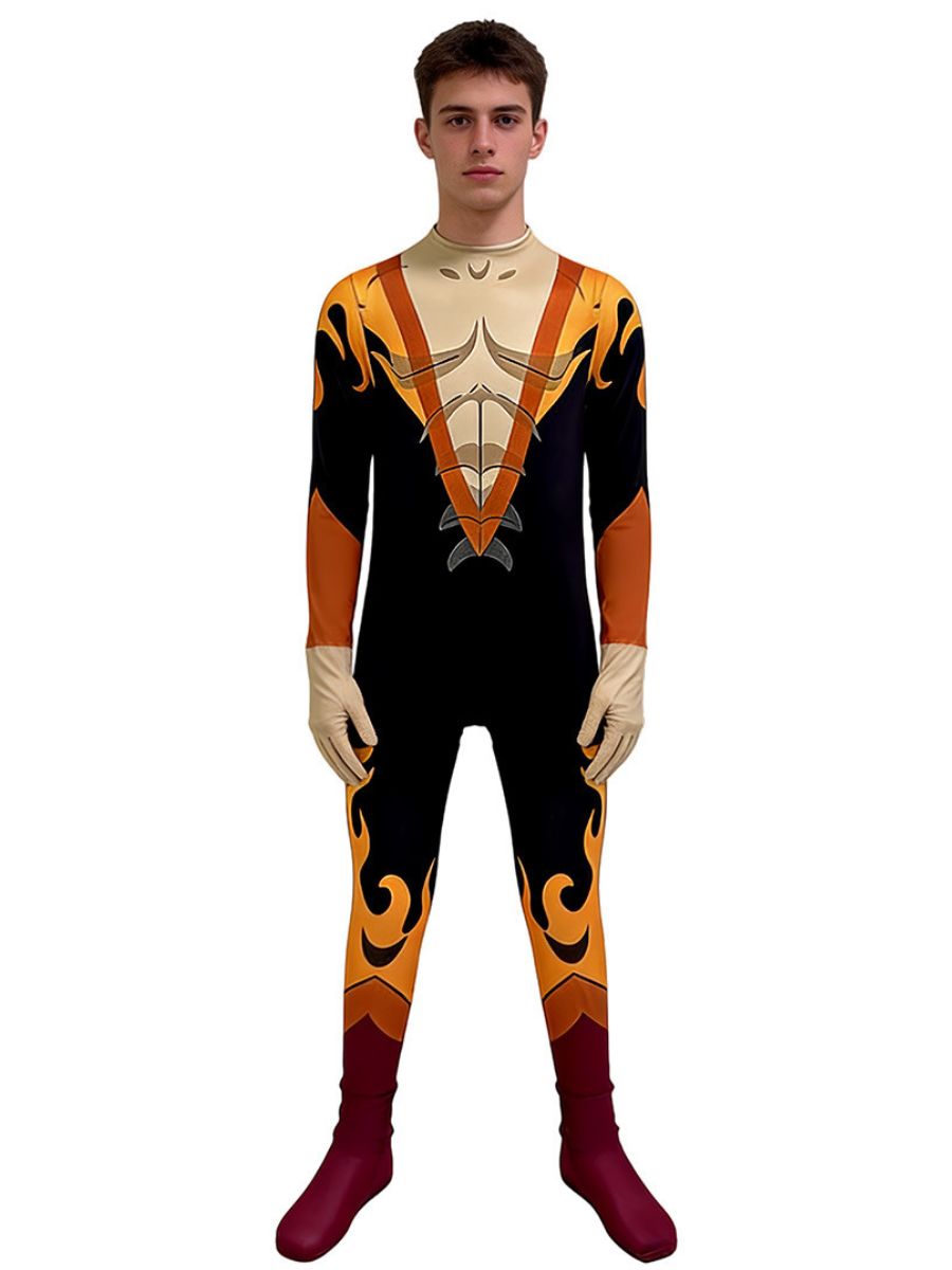 Dispatch Game Flambae Costume Waterboy Jumpsuit Chase Cosplay Outfit for Kids Adults